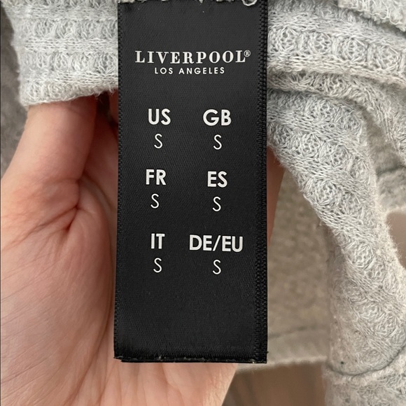 Liverpool Los Angeles Sweater - Gray Size Small - Picture 4 of 5
